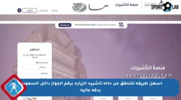 أسهل طريقة للتحقق من حالة تأشيرة الزيارة برقم الجواز داخل السعودية بدقة عالية